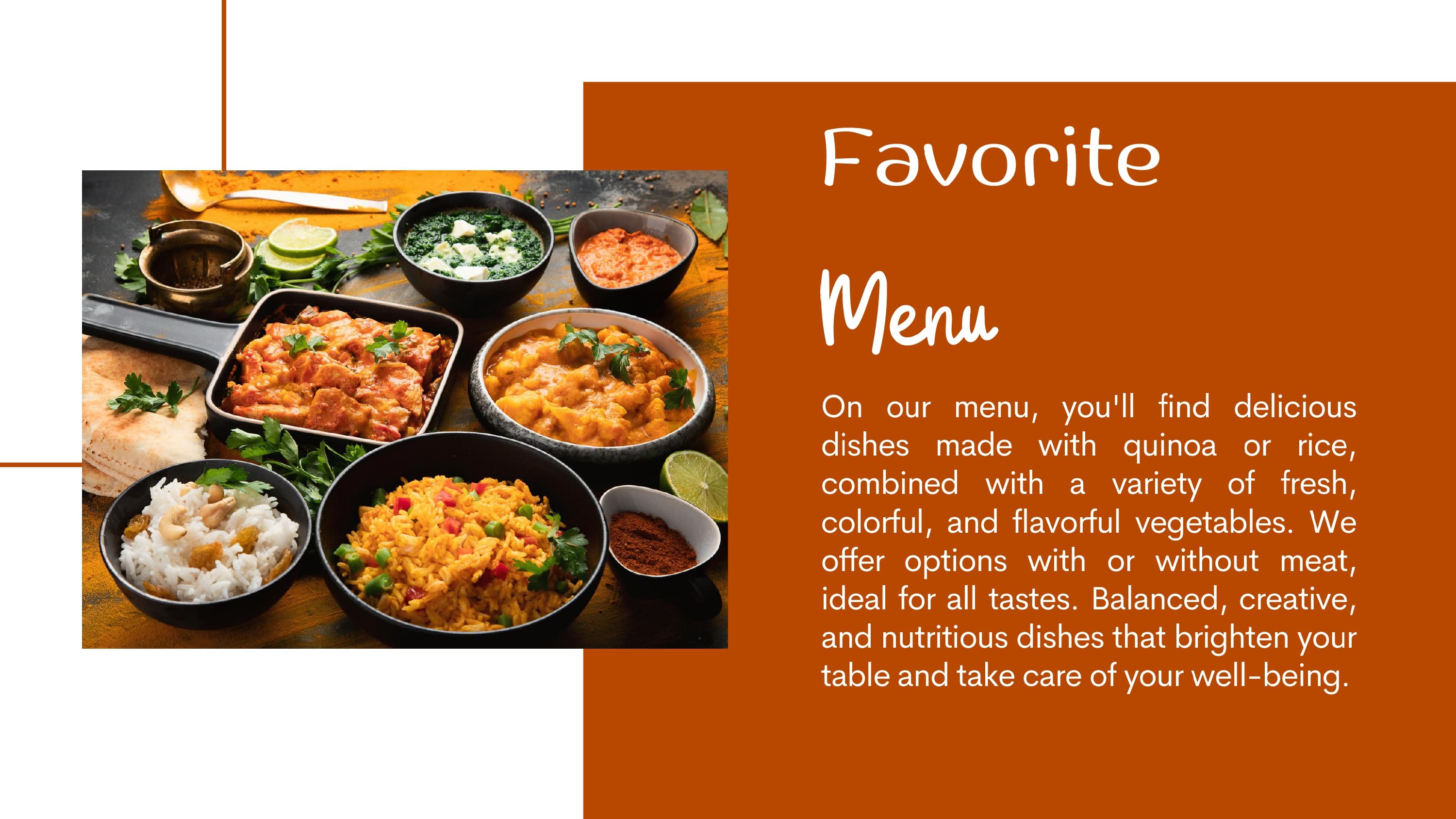 Favorite menu